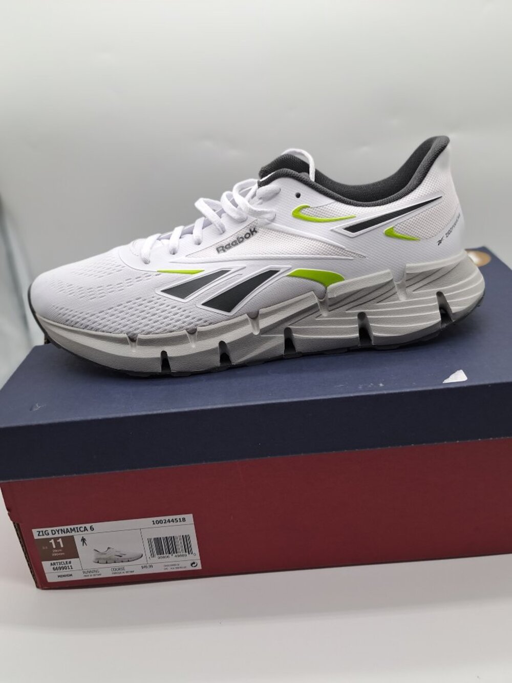 Reebok Mens Zig DYNAMICA 6 Sneaker - Size 11